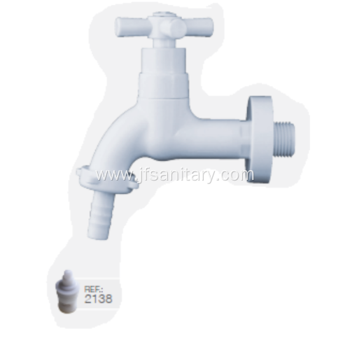 ABS Plastic Faucet For Washing Machine White Finish